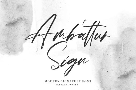 Ambattur Sign: A Script Font for Modern Web Design