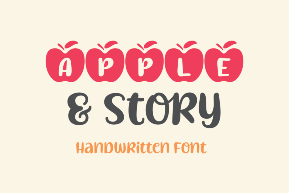 Apple Story: A Handwritten Font for Creative Makers