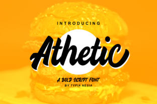 Athetic Script Font for Web Design