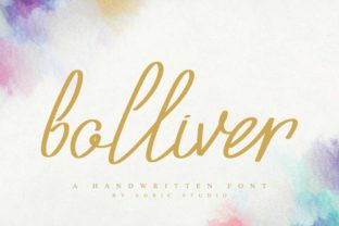 Bolliver Script Font for Handmade Creations