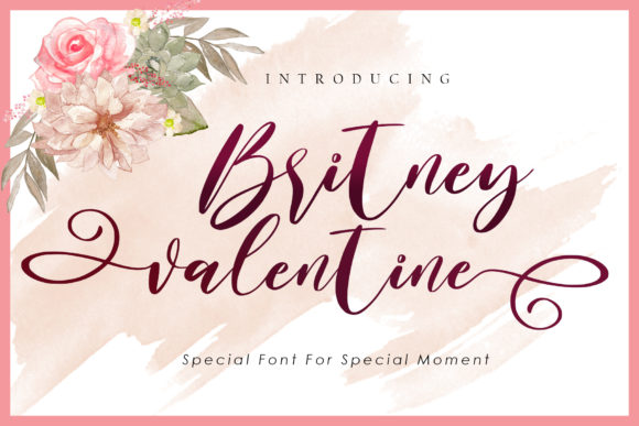 Britney Valentine Font for Editorial Design