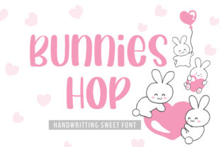 Bunnies Hop Font for Handmade Creations