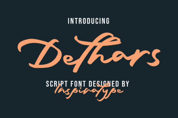 Dethars: A Handwritten Font for Modern Campaigns