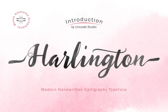 Harlington: A Handwritten Font for Editorial Design