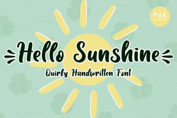 Hello Sunshine Font for Web Design