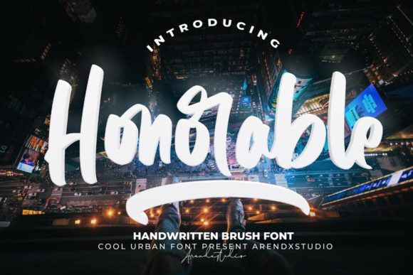 Honorable: A Playful Handwritten Font for Creative Branding