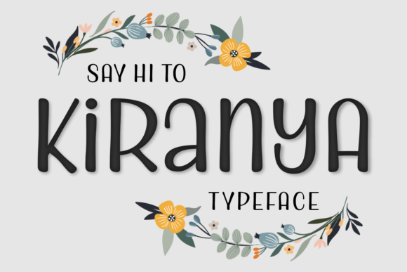 Kiranya – A Sweet Handwritten Font for Craft Creations