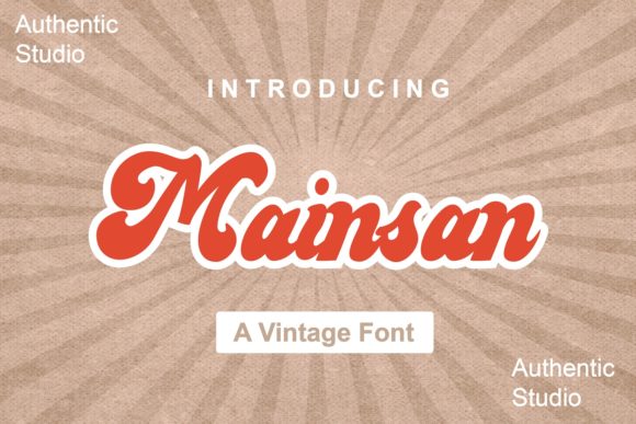 Mainsan: A Handwritten Font with Vintage Charm