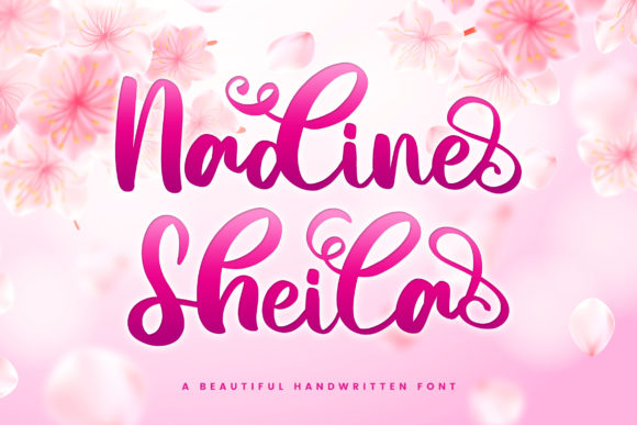 Nadine Sheila Font for Handmade Creations