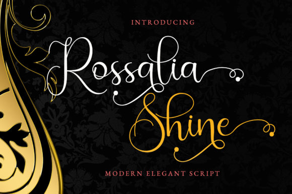 Rossalia Shine: A Script Font for Elegant Editorial Design