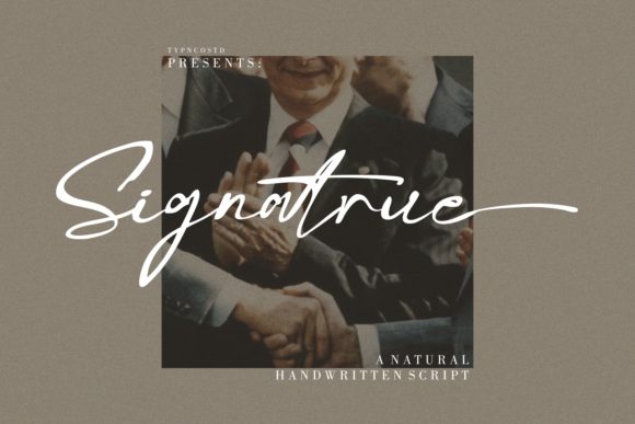 Signatrue: A Handwritten Font for Thoughtful Design