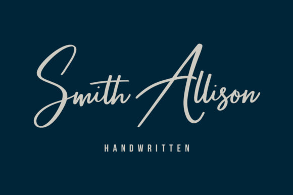 Smith Allison: A Luxurious Script Font for Modern Campaigns