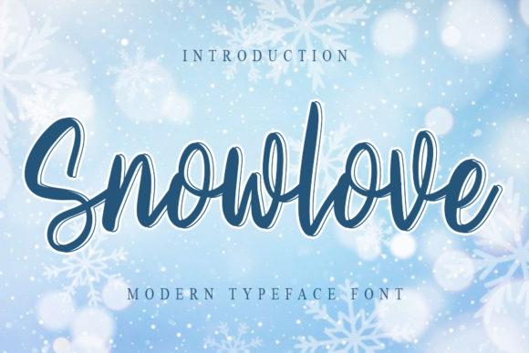 Snowlove Font for Engaging Visual Storytelling