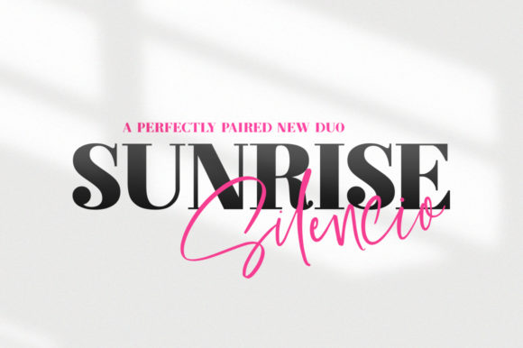 Sunrise Silencio Duo: A Font That Speaks Volumes