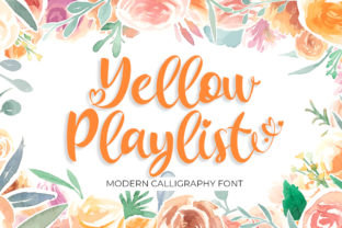 Yellow Playlist: A Romantic Script Font for Digital Creatives